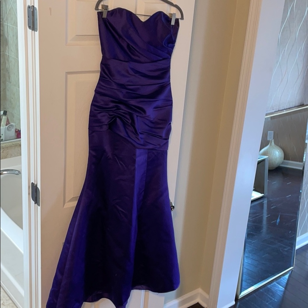 Royal purple gown
